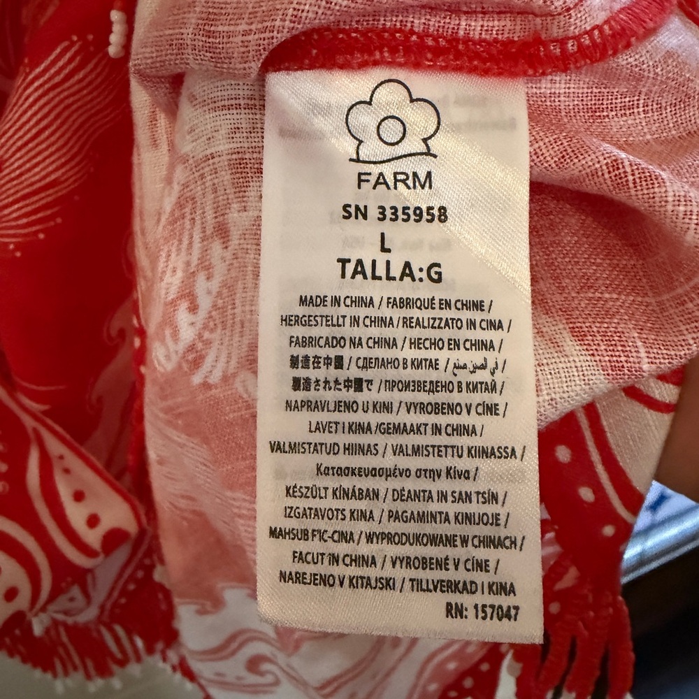 FARM Rio Red Textured Dress - Picture 7 of 7